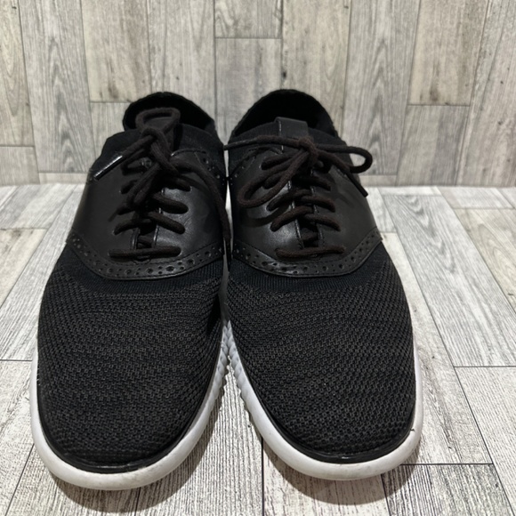 Cole Haan 2 zero grand black knit comfortable lace up shoes size 8.5 - Picture 3 of 8